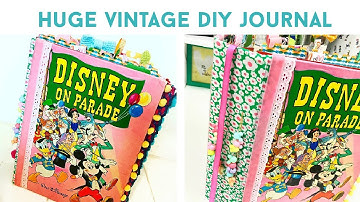 HOW TO MAKE JUNK JOURNAL | Using A Huge Vintage Book | DIY Tutorial & Flip Final Through