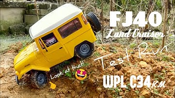 FJ40 Land Cruiser WPL C34KM RC Test Run