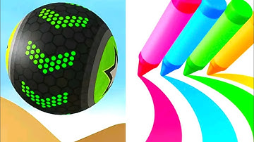 Going Balls Vs Pencil Rush 3D Android iOS Mobile Gameplay Walkthrough