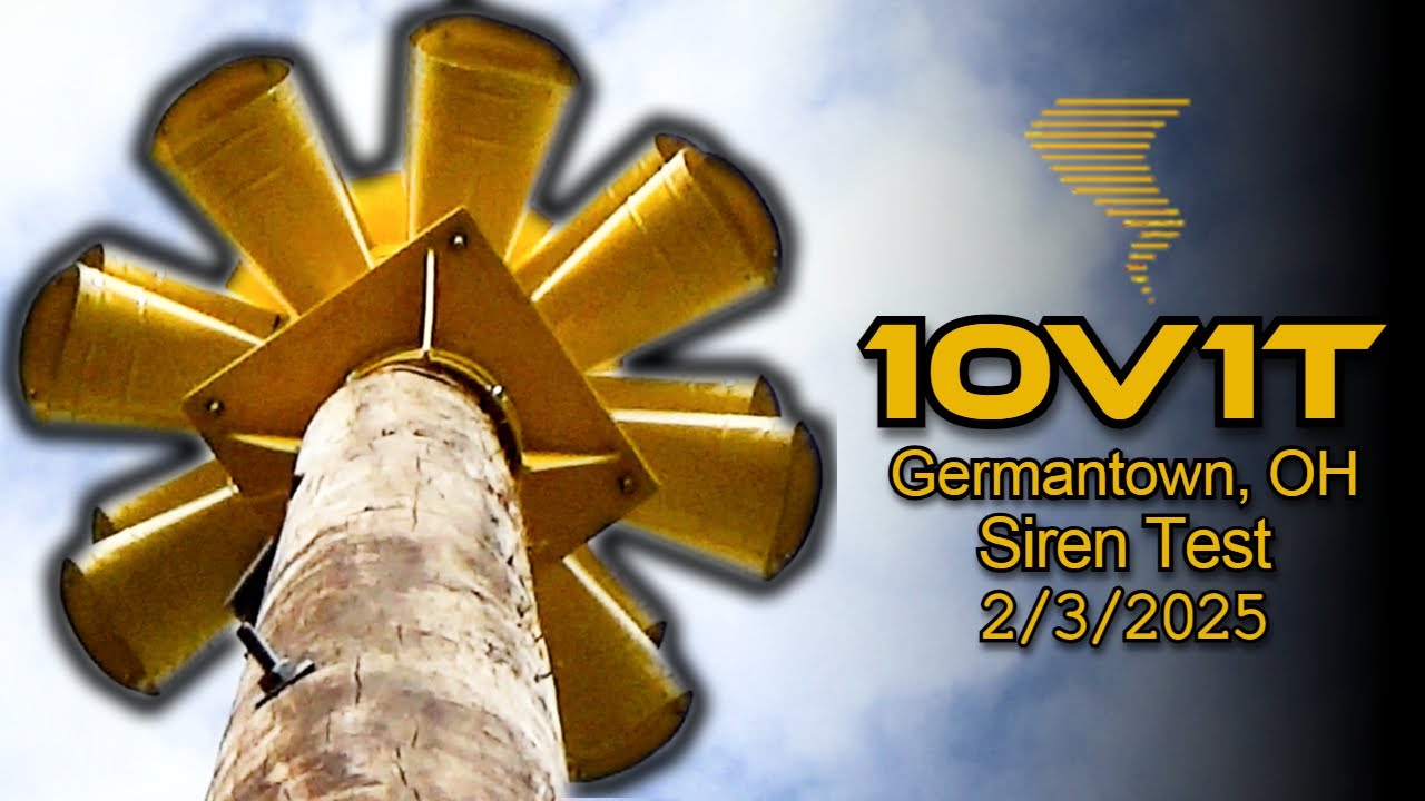 (First Test) Sentry 10V1T Siren Test - Alert - Germantown, OH