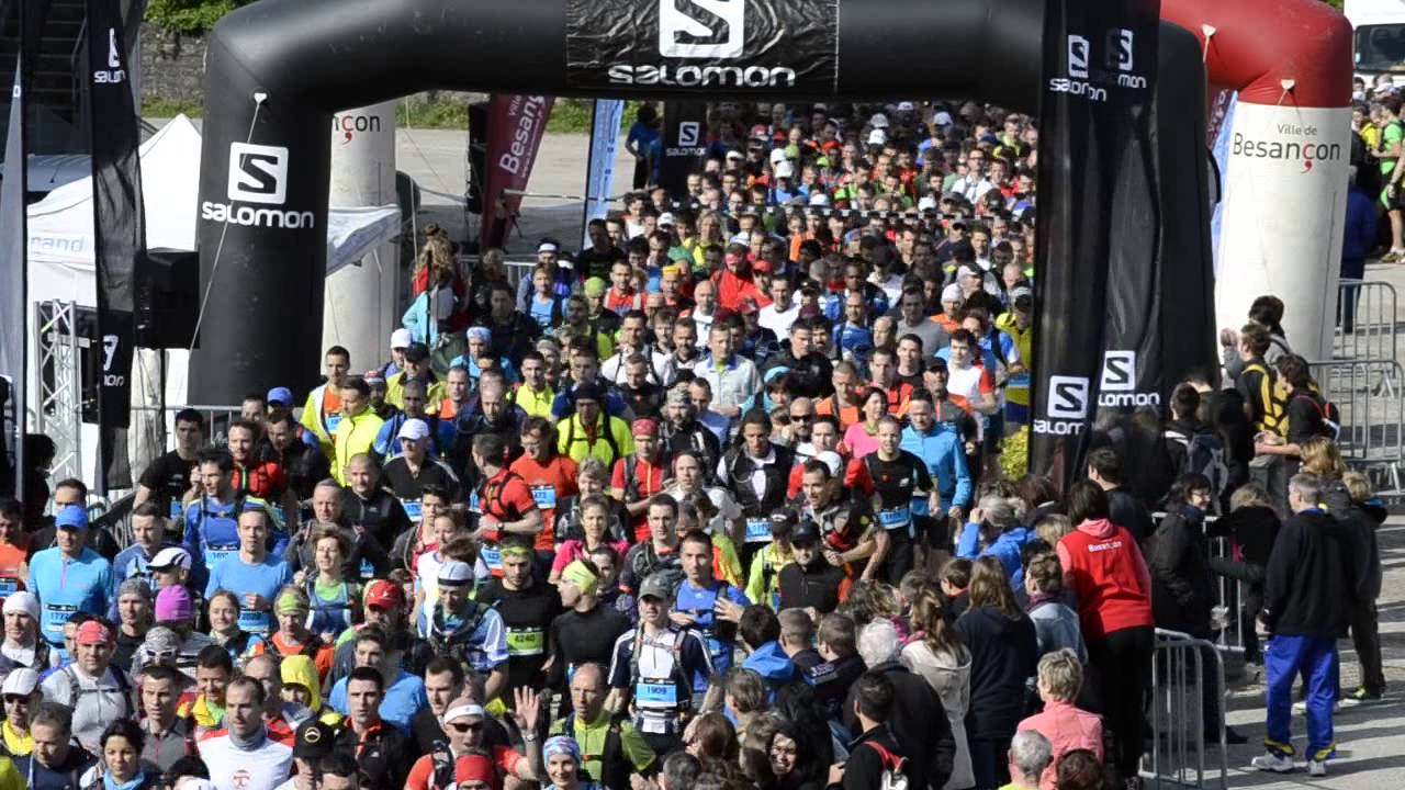 Trail des Forts 2014, Besançon,Départ du 27 kms poster
