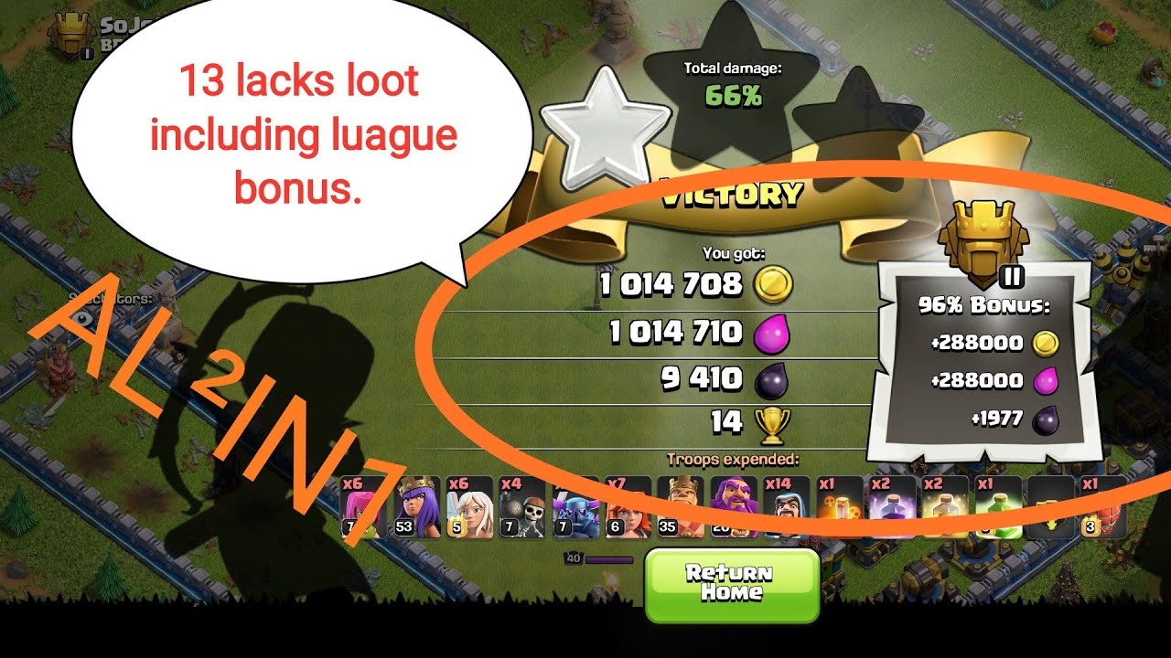 Biggest loot in the clash of clans history. YouTube