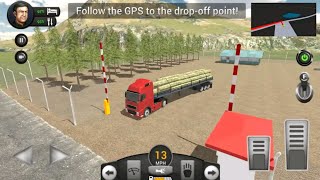 Mengemudi Offroad Mobil-mobilan Truk Muatan Penuh Kayu - Real Truck Driving Simulator screenshot 1