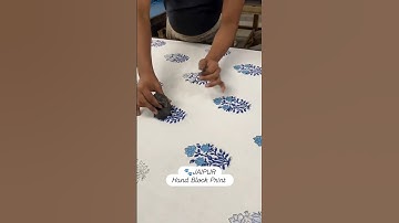 Jaipur Hand Block Printing | Traditional Rajasthani Print Process | Sanganeri Block Print #printing