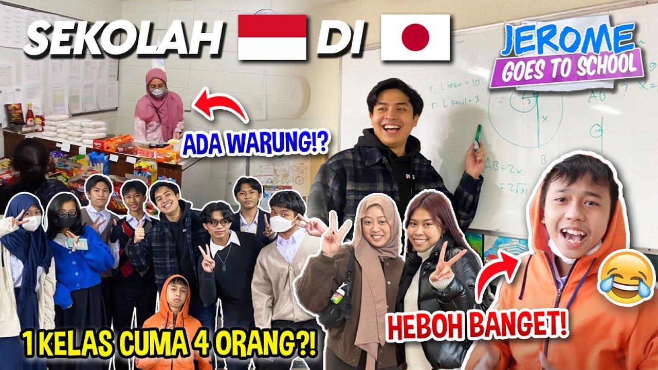 Jalan-Jalan ke Jepang, Jerome Polin Kunjungi Sekolah Republik Indonesia Tokyo! Seru Banget!