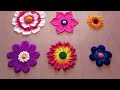 9 different flowers rangoli|| Easy rangoli || small rangoli||relaxing video