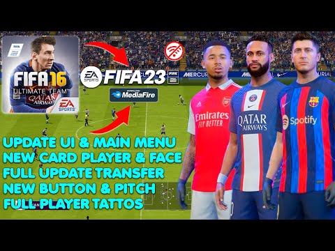 #1 🆕FIFA 16 MOD FIFA 23 Android Mobile Offline New Faces, Update New Kits 2023 & New Menu Best Graphics Mới Nhất