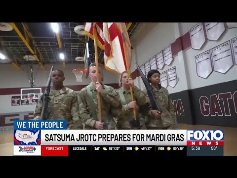 Satsuma High School JROTC prepares to lead Mardi Gras parades