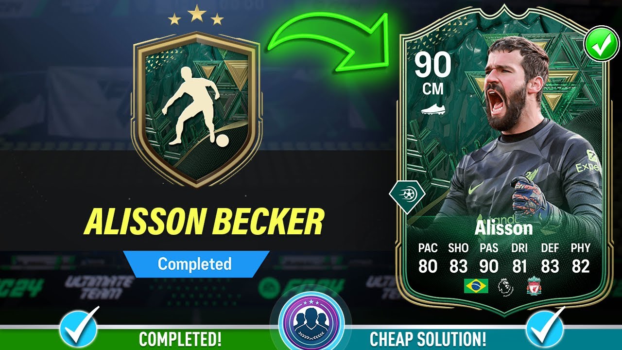 90 Winter Wildcards Alisson Becker SBC Completed Cheap Solution