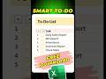 Dont Use Paper To-Do Lists Ever Again! #todolist #excelshorts #exceltemplates #shorts #ytshort