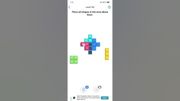 Lv 143 of Easy game-Brain test 🤔😲 Place all the shapes in the area above them..