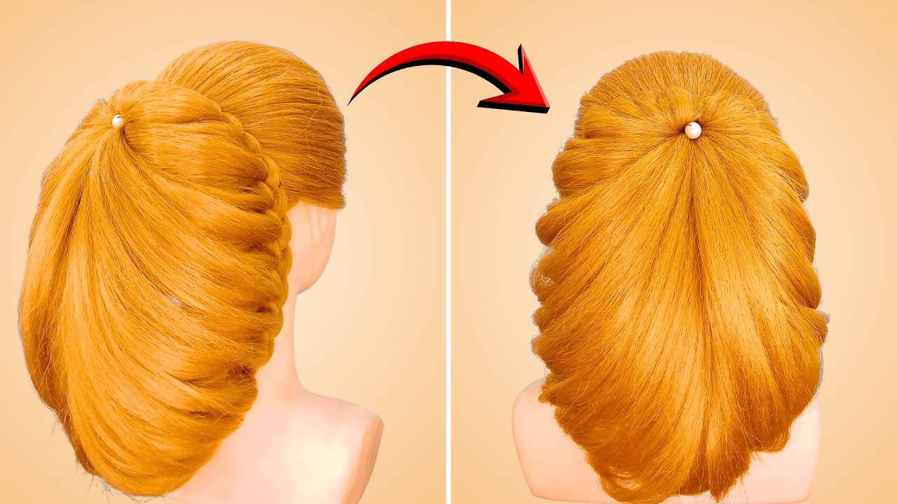 Elegant Twisted Ponytail Hairstyle | Easy Step By Step Party Hairstyle Tutorial