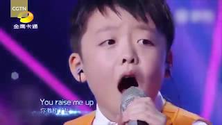 Kid duo shock audience with their rendition of 'You Raise Me Up'