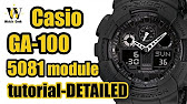 How To: Change the time and date on a G-shock (5081) watch - YouTube