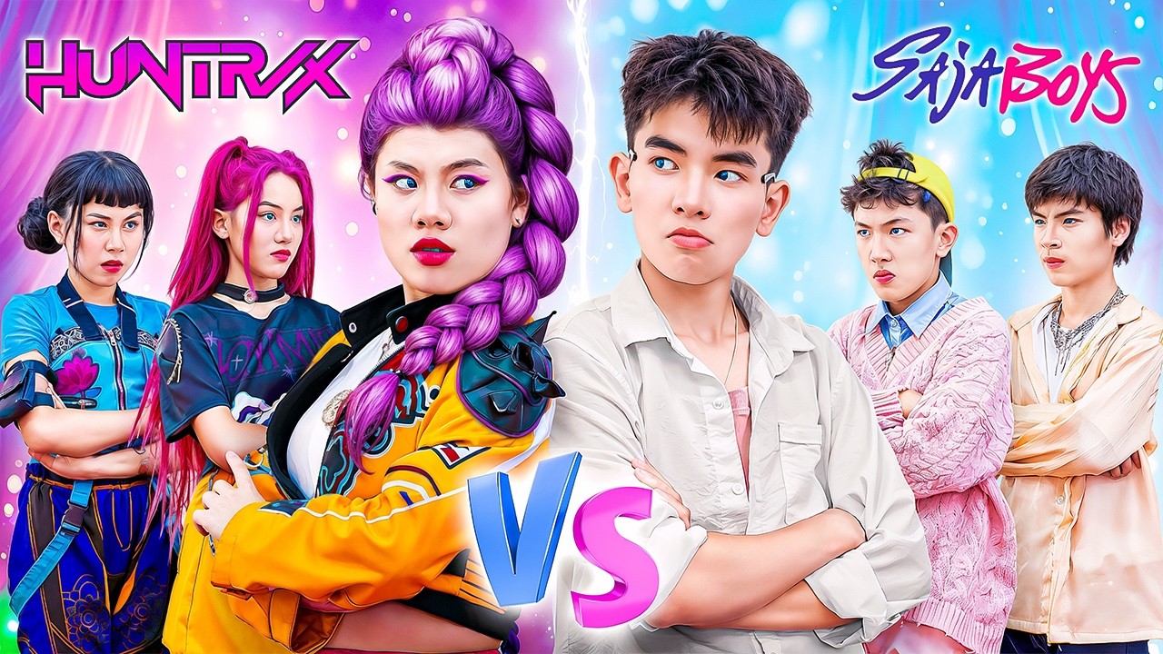 Huntrix Охотники На Демонов Kpop Против Saja Boys В Талант Шоу! Кто Победит?