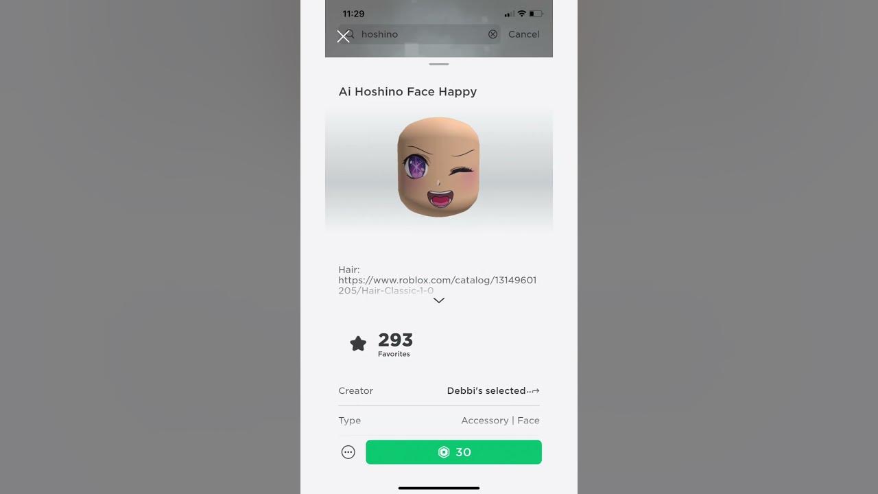 UPDATED Ai Hoshino Roblox outfit (Oshi No Ko) #shorts #roblox #