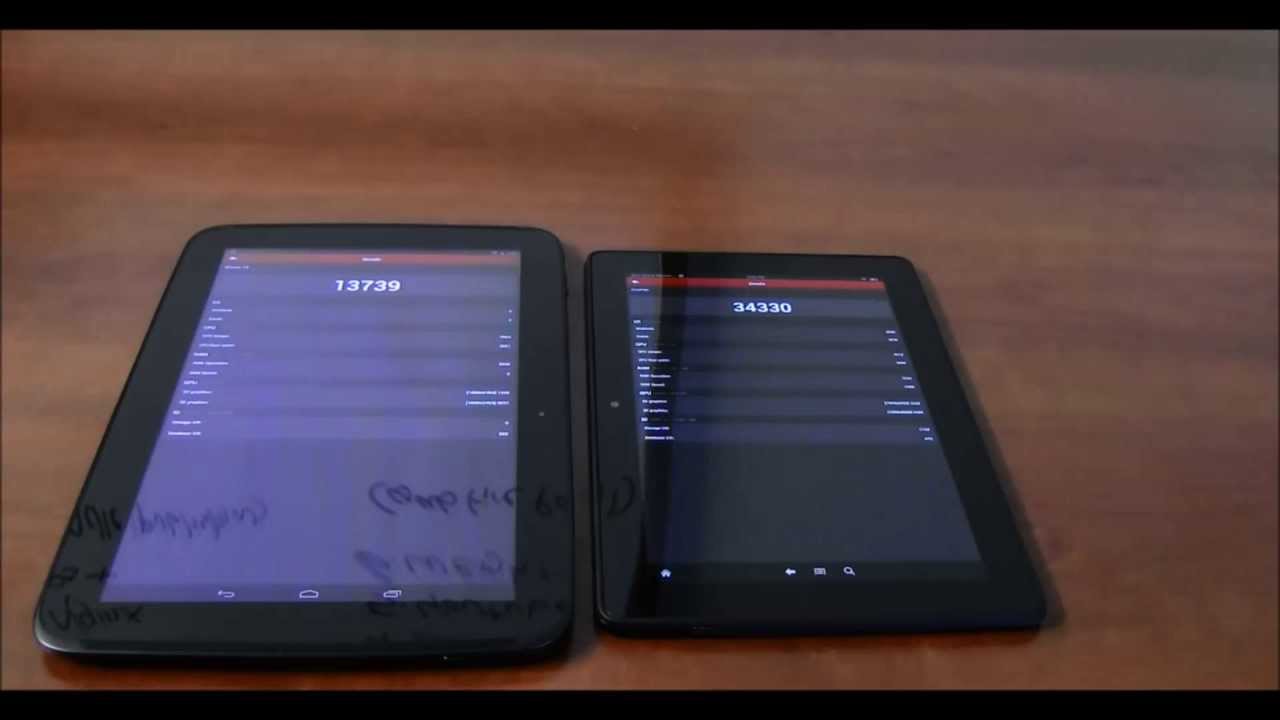 Nexus 10 Vs Kindle Fire Hdx 8 9 Size Comparison Youtube