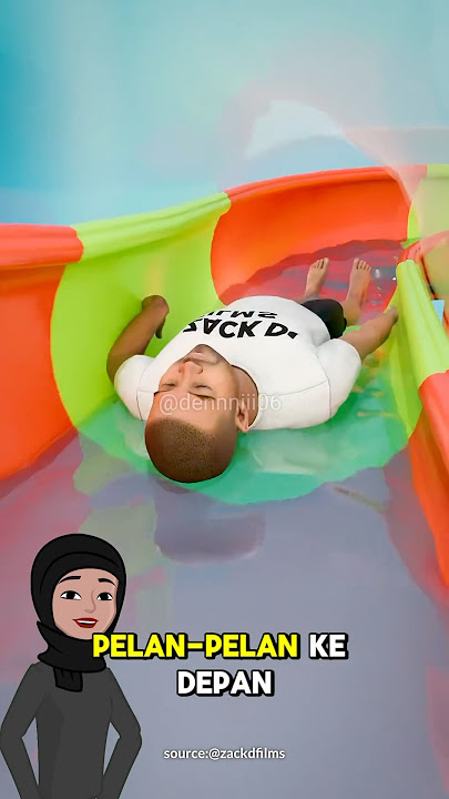 Terjebak di Perosotan Air😨