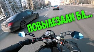 Открыл МОТОСЕЗОН 2018 | Опасности на дороге