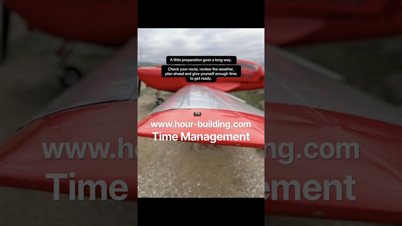 The importance of time management during hour building. #hourbuilding #pilot #aviation #time