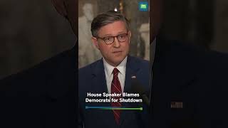 Mike Johnson blames Democrats for 'pointless and foolish' shutdown