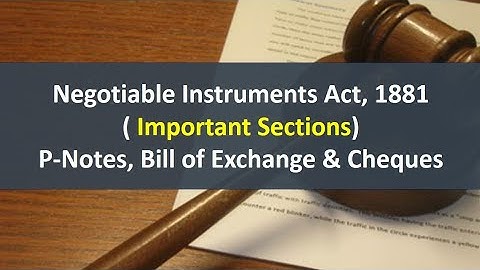 Negotiable Instrument Meaning,Kinds,Types( For B.com ,Banking students)