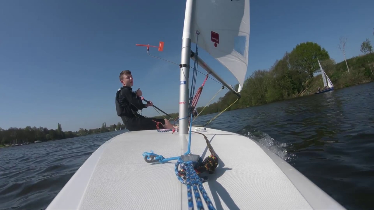 Laser 4.7 Sailing Upwind and Downwind YouTube