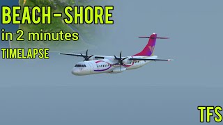TFS timelapse. Beach — Shore. A longest flight in TFS.