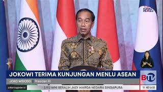 Terima Kunjungan Menlu ASEAN, Jokowi: Kami Berkomitmen Memperkuat Persatuan dan Soliditas