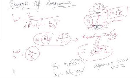 Sharpness of Resonance | Class 12 Physics Alternating Current