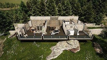 ARCHI FAVERO STUDIO 4K ARCHICAD & TWINMOTION - MODERN HOUSE PROJECT - MOVING SECTION