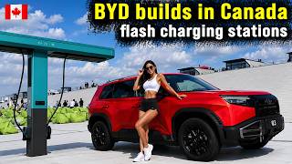AMERICA FEARED THIS! BYD officially builds EV charging stations in TORONTO!