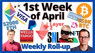ROLLUP: 1st Week of April (Visa on ETH, SNL NFT Skit, PayPal Crypto, Bankless & Wells Fargo)
