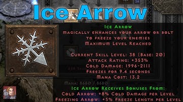 D2R Skills & Abilites - Ice Arrow (Amazon Bow & Crossbow Tree)