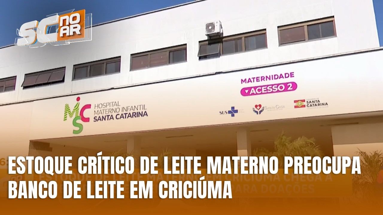 Estoque de leite materno chega a nível crítico e mobiliza alerta em Criciúma