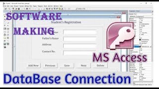 Software Making VB 6.0 with MS Access || ADODC Add || Database Connection VB With MS Access