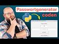Python Anfängerprojekt: Passwortgenerator coden in 30 Minuten (Tutorial Deutsch) thumbnail