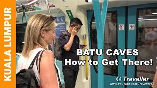 Batu Caves - HOW TO GET THERE with the train - KTM Komuter Line from KL Sentral - Kuala Lumpur