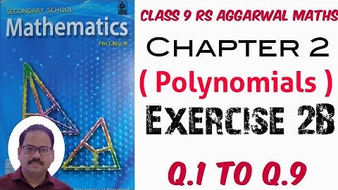 Exercise 2B Class 9 RS Aggarwal Maths