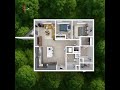 Modern Two Bedroom Apartment Floor Plan Idea | Smart Layout Design #floorplan #homeplan