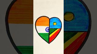 Indian flag drawing |🇮🇳 Easy drawing for beginners |🇮🇳 Bharat ka jhanda | patriotic art |#shorts
