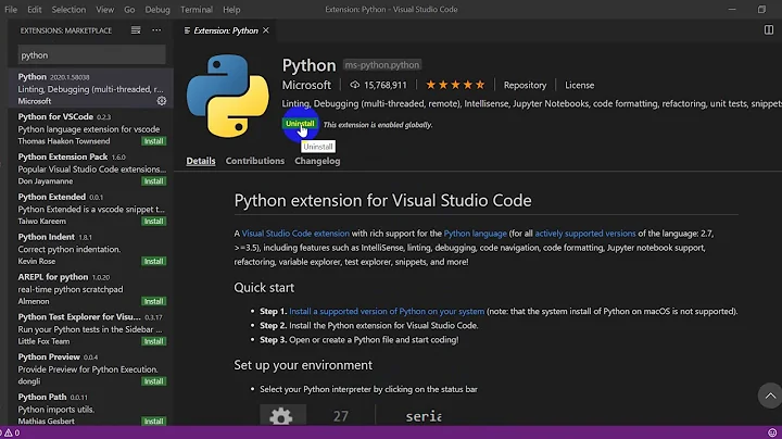 Python - Setup Visual Studio Code with Anaconda