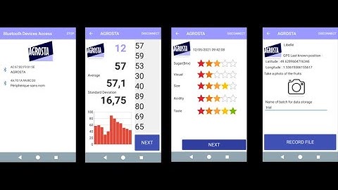 Agrosta 100 Field (Durofel) version 2021 firmness tester for fruits with android app