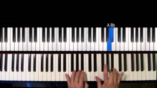 Autumn Leaves - Jazz Piano Tutorial - Swing chords sheet