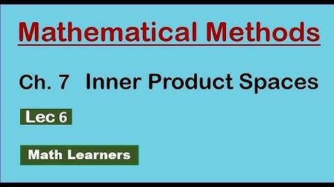Ch 7 inner product spaces Lec 6 for BSc, BS Math orthonormal system theorem.