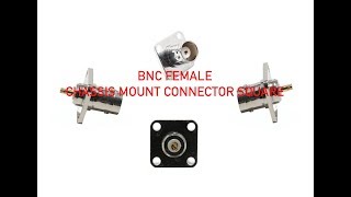 BNC Female Chassis Mount Connector - Square # 308
