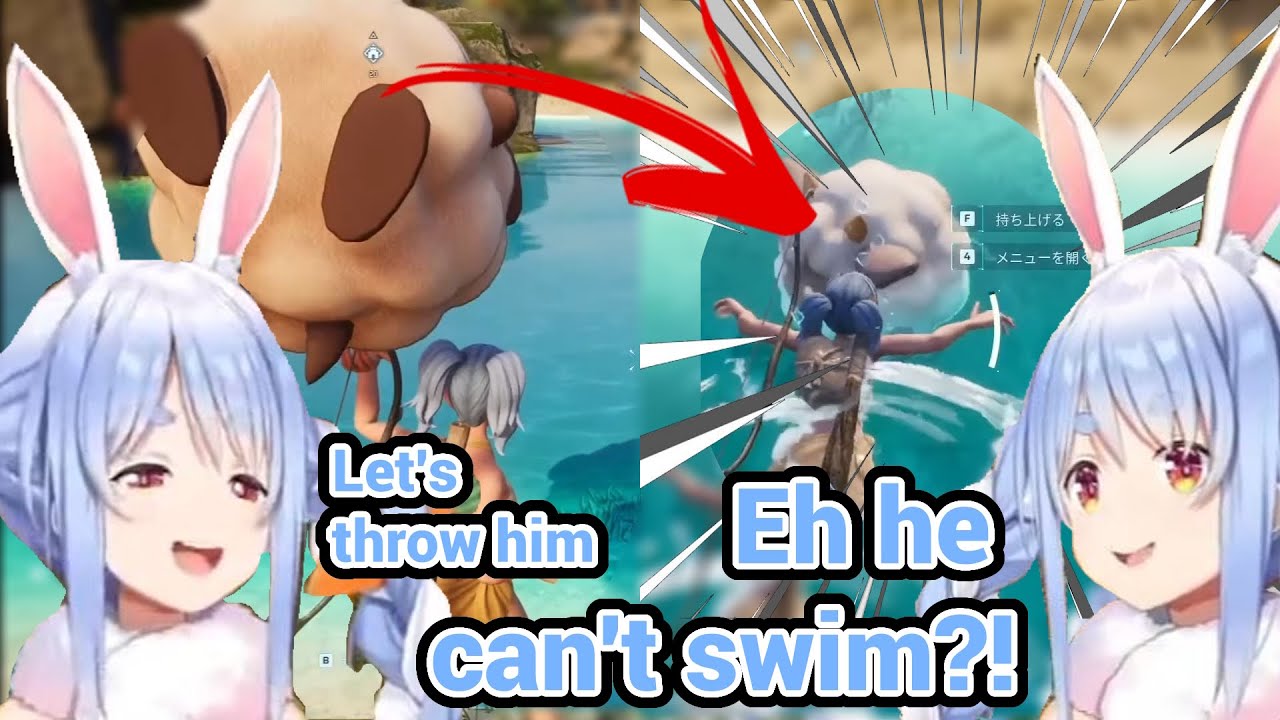 When Pekora Try to Bully Lamball but Regret It Real Quick in Palworld!!