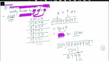 Find the greatest number of 6digit exactly divisible by 24, 15 and 36