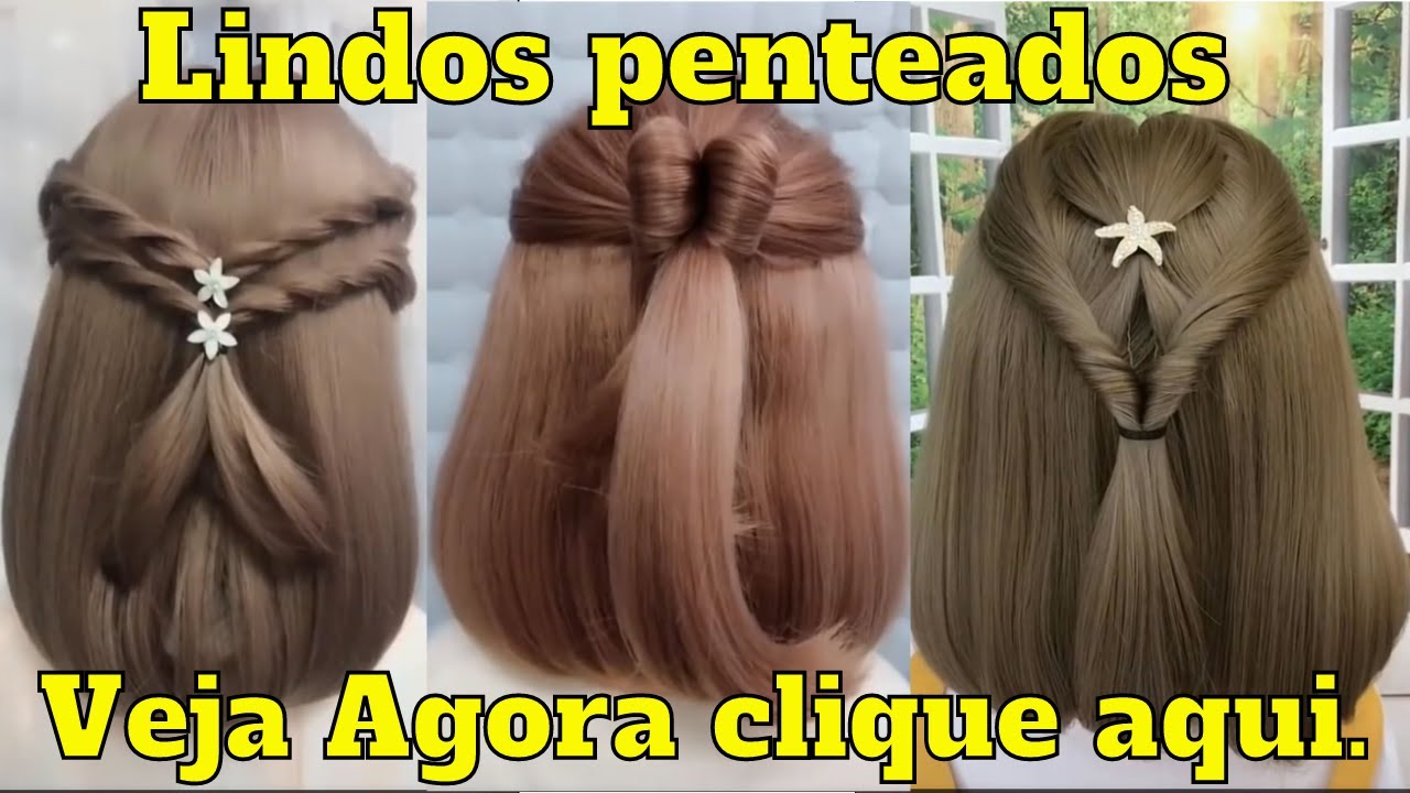 penteado infantil com trança  Penteados: para Casamento, Formatura,  Madrinhas e Noivas!