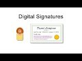 Digital Signatures and Digital Certificates